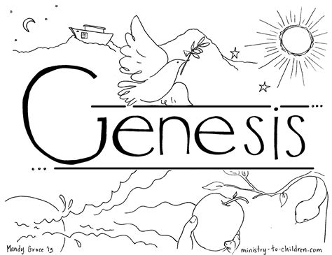 genesis coloring page google search creation coloring pages