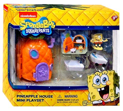 spongebob squarepants pineapple house mini playset  play toywiz