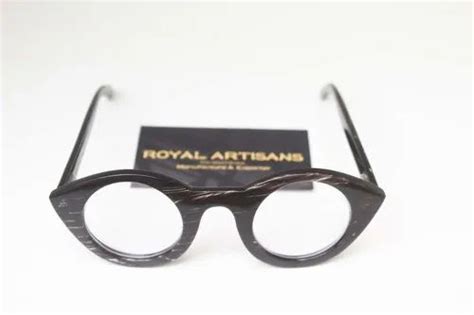 light brown 100 real buffalo horn eyeglasses optical frames cat eye