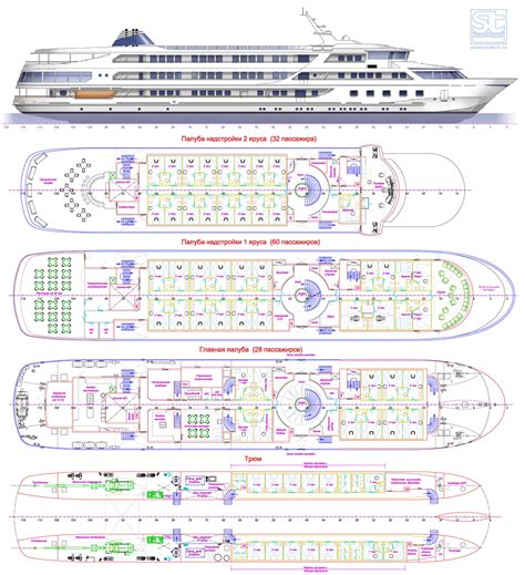 cruise vessel stp deck plans seatech