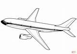 Coloring Airliner 777 Boeing Plane Concorde Pages Template Airplanes Printable sketch template