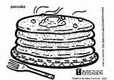 Pancakes Coloring Pages Printable Edupics Large sketch template