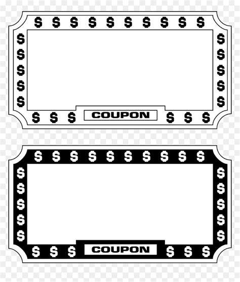 blank coupon template hd png  vhv