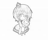 Ushiromiya Maria Coloring Pages Cry Another sketch template