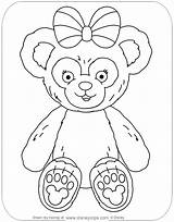 Duffy Shellie May Coloring Bear Pages Disneyclips Stella Lou Friends Sitting Down sketch template