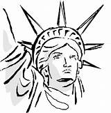 Liberty Statue Coloring Drawing Pages Face Liber Oppresso Cliparts Coloring4free Kids Clipart Add Book States Choose Cartoon Rights Clipartbest Dol sketch template