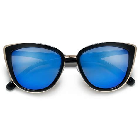mirrored cat eye sunglasses