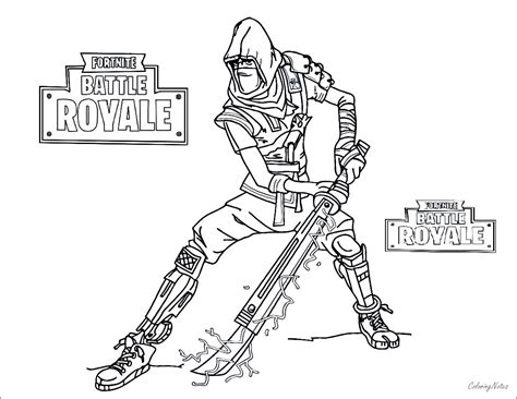 fortnite coloring page battle royale drift raven ice king pages