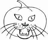 Coloring Pumpkin Halloween Cat Pages Scary Kids Drawing Print Printable Spooky Color Kitty Sheets Benefits Moon Getcolorings Draw Sheet Getdrawings sketch template