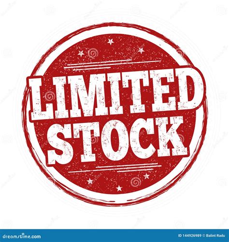 limited stock sign  stamp stock vector illustration  design limitation