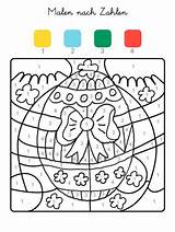 Zahlen Osterei Ausmalen Paques Magique Malvorlage Ostereier Ostern Pâques Schule Seepferdchen Kostenlose Coloriages Schleife Oster sketch template