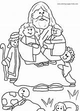 Coloring Bible Pages Kids Printable Religious Story Christian Children Color Jesus Sheets Stories Preschoolers Book Drawing Sheet Print Lessons God sketch template