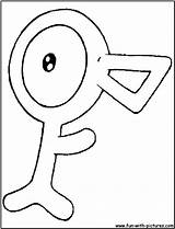 Unown Coloring Pages Fun sketch template