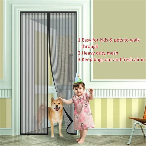 pack fly screen doormagnetic fly insect screen door screen mesh curtain fits door