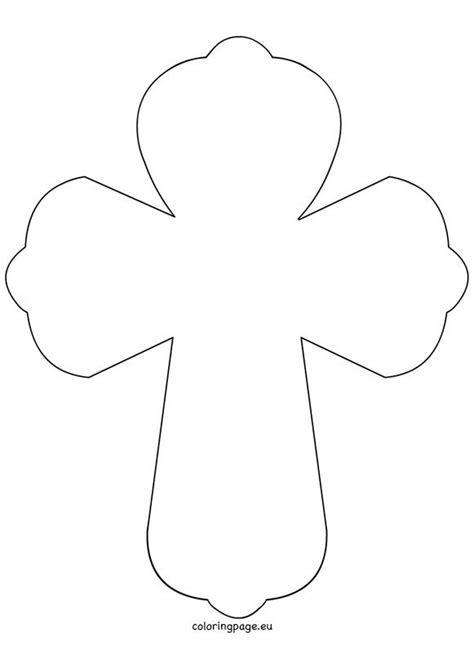 printable cross picture coloring page