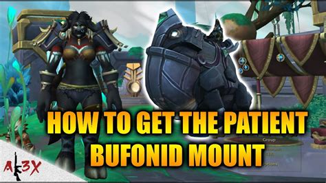 patient bufonid mount  zereth mortis wow shadowlands world  warcraft