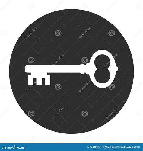 key vector sign stock vector illustration  locked