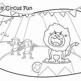 Coloring Circus Lion Pages Getcolorings sketch template