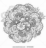 Coloring Abstract Flowers Book Adult Pattern Adults Pages Stock Shutterstock Vector Flower Colouring Mandala Books Zentangle Drawing Search Illustration sketch template