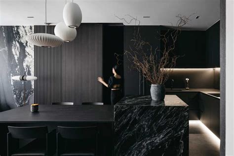 modern black kitchens   tempt    dark side design