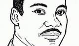 Luther Jr Martin Coloring King Pages Printable Kids sketch template