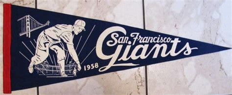 lot detail 1958 san francisco giants 1st year pennant