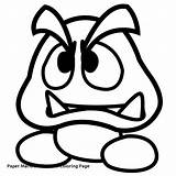 Coloring Pages Goomba Mario Star Paper Print Super Printable Color Bros Getcolorings Fresh Character Sticker Getdrawings Popular Template sketch template