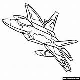 Coloring Pages Raptor Fighter Jet Color Online Airplane Aircraft Printable Kids Sheets Clipart Thecolor Jets Colouring Plane Printables Drawing Clipground sketch template