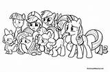 Coloring Pony Little Christmas Pages Equestria Girl sketch template