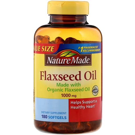 nature  flaxseed oil  mg  softgels  iherb