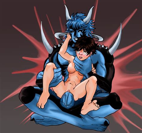 Rule 34 1girls Blue Demon Male Breasts Brutal Demon Demon Male Female