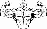 Guy Drawing Muscle Cartoon Man Flexing Draw Drawings Ripped Drawin Sketch Paintingvalley Coloring sketch template
