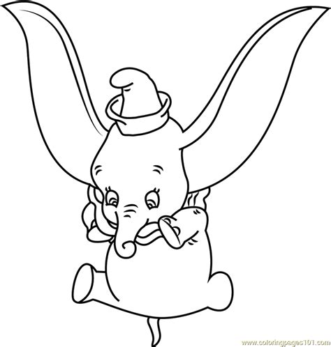 dumbo baby elephant coloring page  dumbo coloring pages