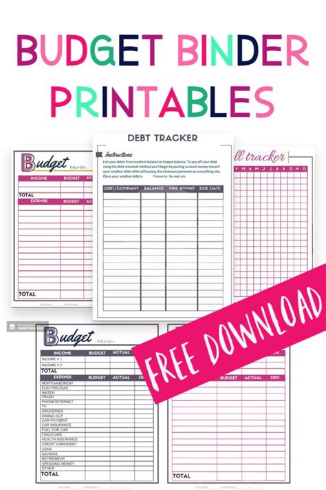 budget binder printables single moms income budget