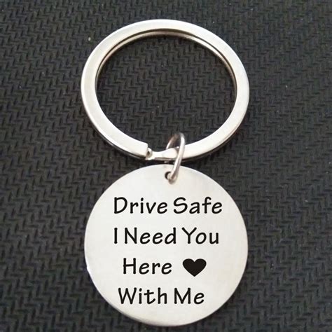 drive safe       keychain drive safe keychain trucker gift husband gift