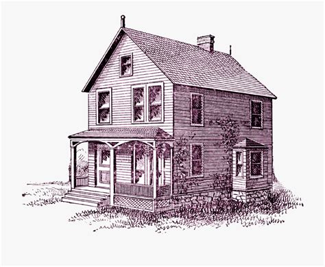 farmhouse drawing  farm house clipart transparent cartoon