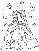 Coloring Pages Sailor Moon Sailormoon Mini Colouring Printable Print Luna Disney Usagi Princess Kids Color Visit Aurora Doll Popular Comments sketch template
