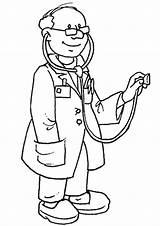 Doctor Coloring sketch template