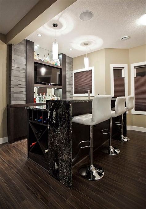 27 Stylish Basement Bar DÃ©cor Ideas - DigsDigs