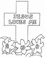 Coloring Jesus Cross Pages Loves Rocks Popular Christ sketch template