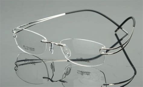2013 rimless b titanium frame men women eyeglasses myopia black frame