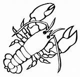 Coloring Lobster Pages Crayfish Crustaceans Kids Children Large Small Drawing Marine Cartoon Sheets Printable Getdrawings Claw Print Color Realistic Clipartmag sketch template