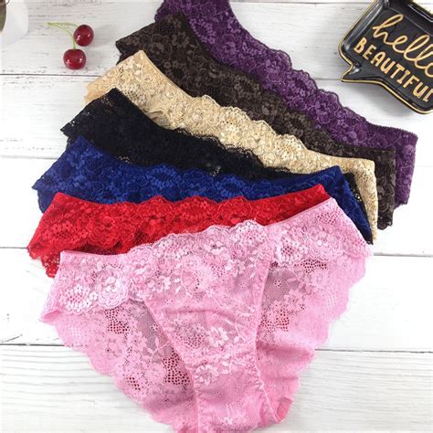 5pcs Lot Small Size Teenage Lace Panties Young Women Embroidery