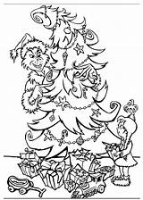 Grinch Coloring Christmas Pages Kids Stole Printable Who Sheets Print Decorations Colouring Color Adult Printables Tree Xmas Town Beautiful Holiday sketch template
