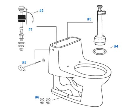 mansfield aegean toilet replacement parts