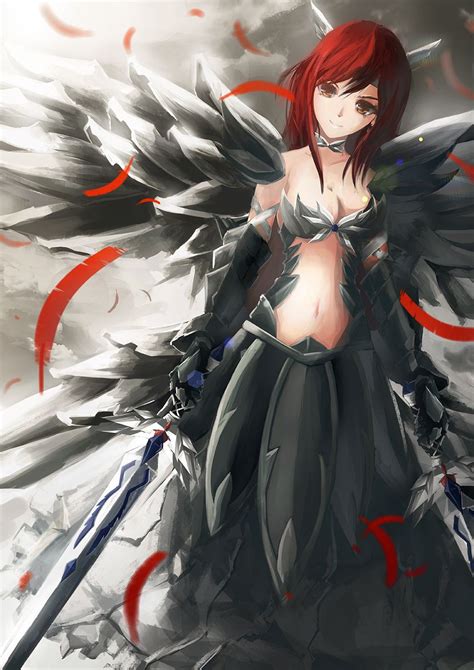 erza scarlet she will impale you with a thousand swords