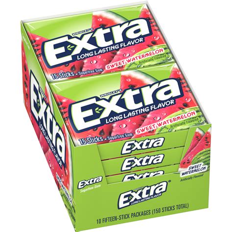 extra sugar  sweet watermelon chewing gum ct walmartcom