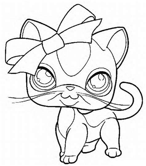lps cat cat coloring page puppy coloring pages kitty coloring