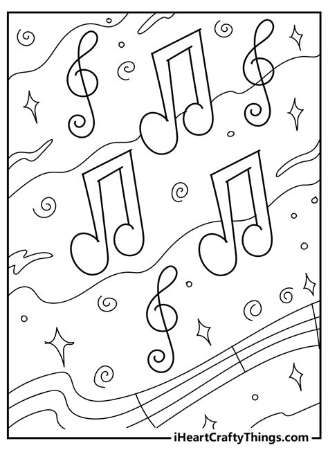 printable  coloring pages express  melodic creativity