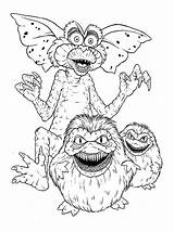 Gremlins Coloring Pages Monster Drawing Color Comments Getdrawings Luna Coloringhome sketch template